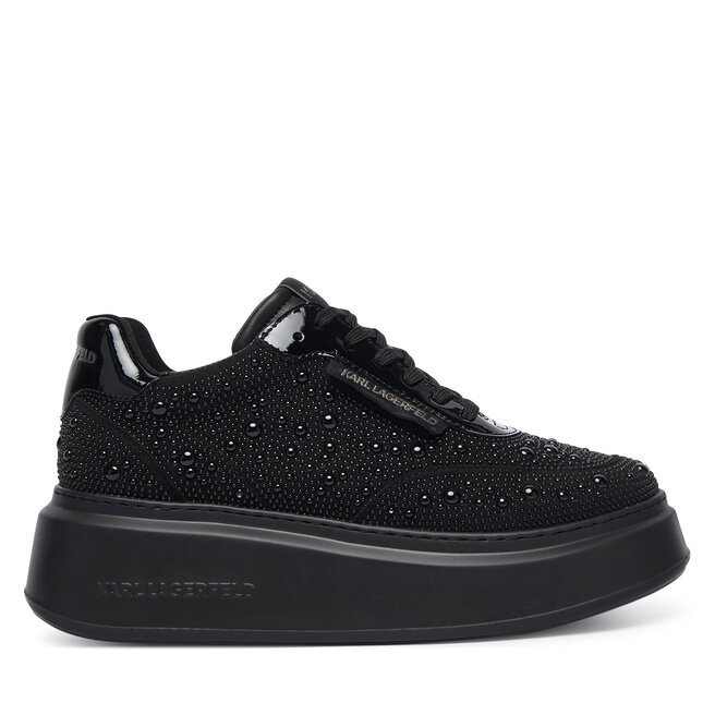 Sneakersy KARL LAGERFELD Anakapri Pearl Krust KL63523 Czarny - kobiece