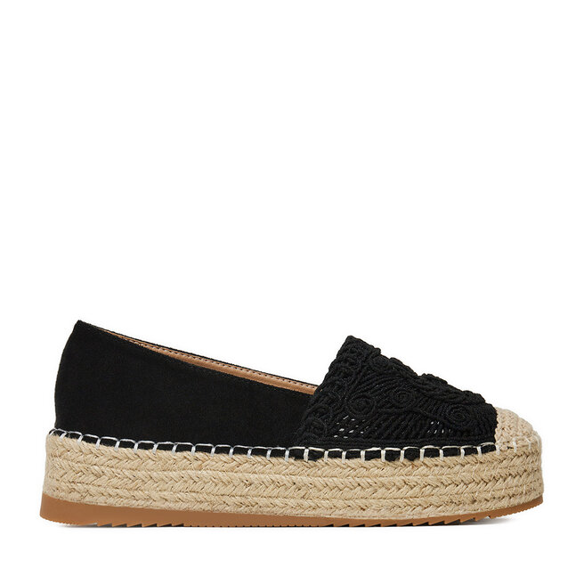 Espadryle DeeZee LE601-66 Czarny - kobiece
