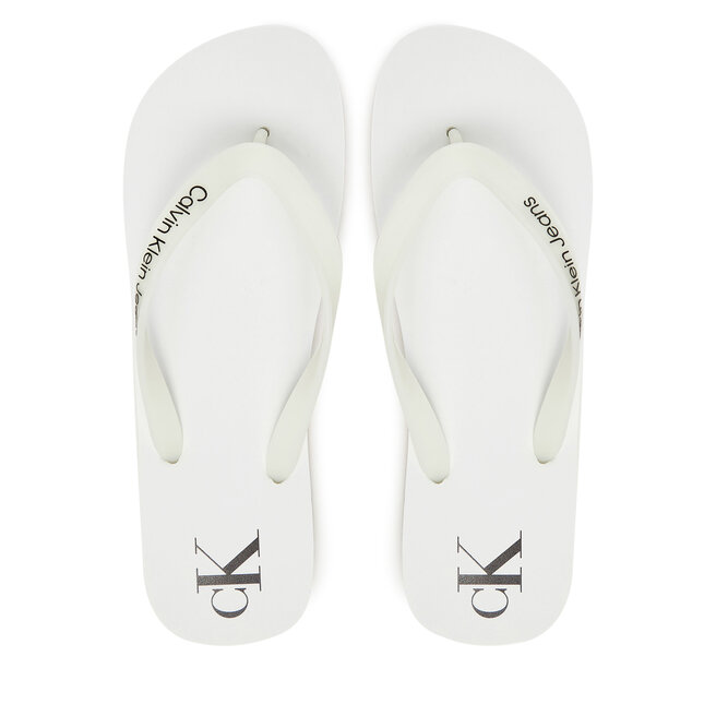 Japonki Calvin Klein Jeans Beach Sandal Transparent Tpu YM0YM01267 Biały -