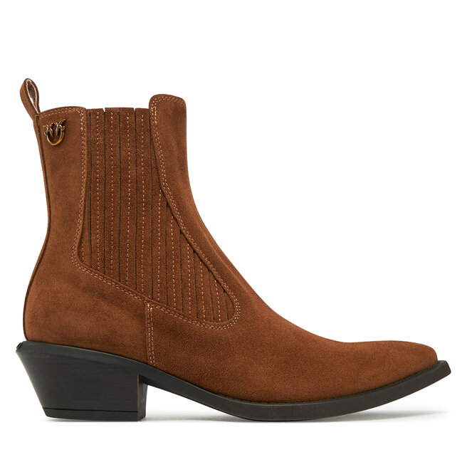 Kowbojki PINKO Tex 14 SD0345P002 Brązowy - kobiece