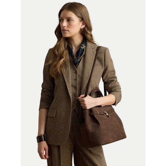 Torebka LAUREN RALPH LAUREN 431P18464003 Brązowy ciemny -