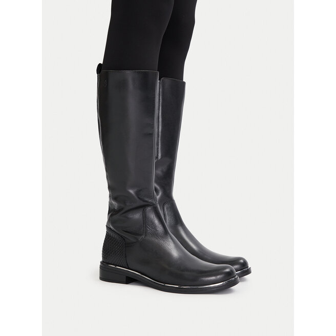 Oficerki Caprice 9-25525-45 Czarny - kobiece