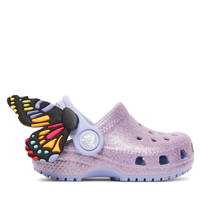 Klapki Crocs Toddler Classic IAM Butterfly Clog 210018 Fioletowy -