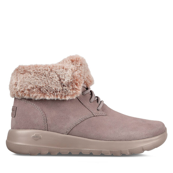 Trzewiki Skechers On-The-Go Joy Plush Dreams 144042/DKTP Brązowy - kobiece