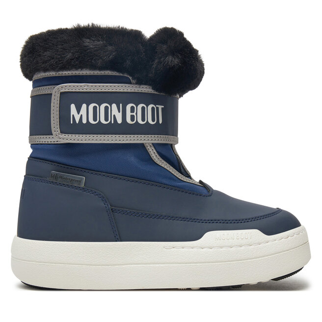Śniegowce Moon Boot Junior Park Strap 80D3440030 Granatowy - chłopięce