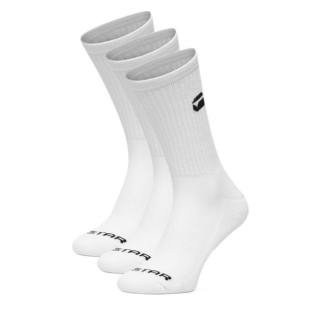 Skarpety długie G-STAR CEO_AS_G-STAR_313_W_AW26 (3-PACK) Biały - męskie