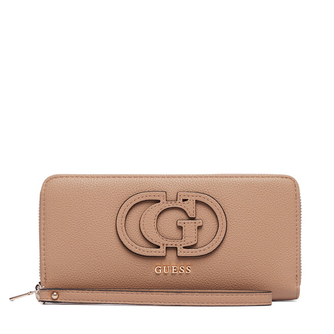Portfel Guess Isola Slg SWBG99 05146 Beżowy ciemny -