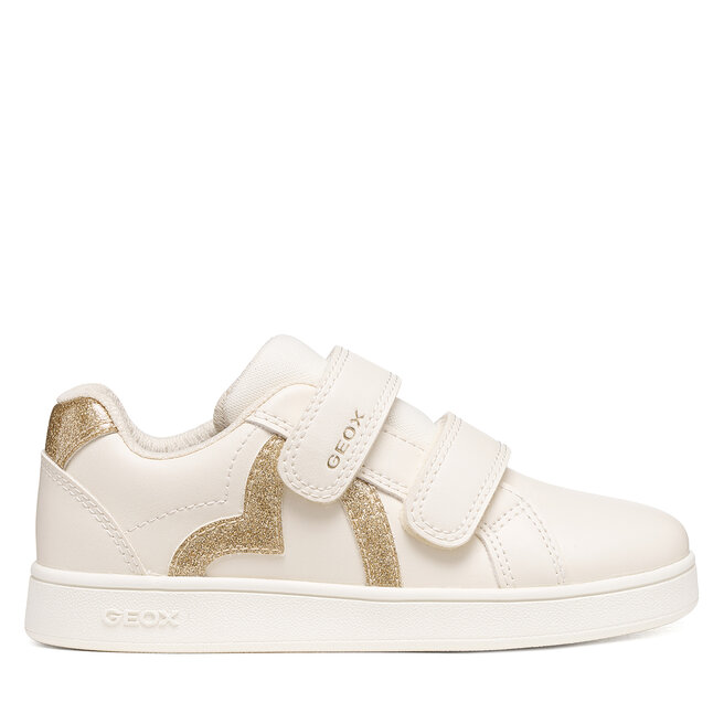 Sneakersy Geox J Eclyper Girl J66LRG 0BCKC C1M2X M Kremowy - dziewczęce