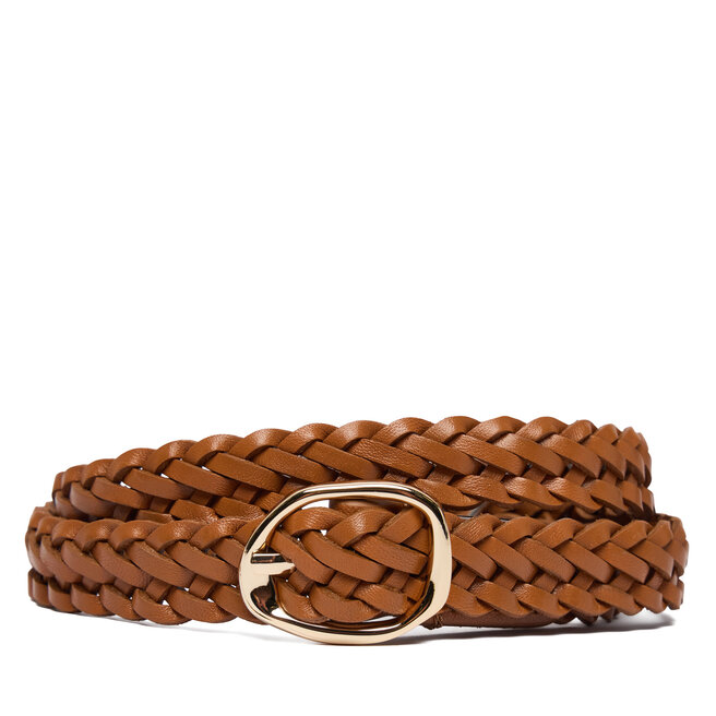 Pasek Tommy Hilfiger Th Sculpt 2.0 Woven AW0AW18696 Brązowy -
