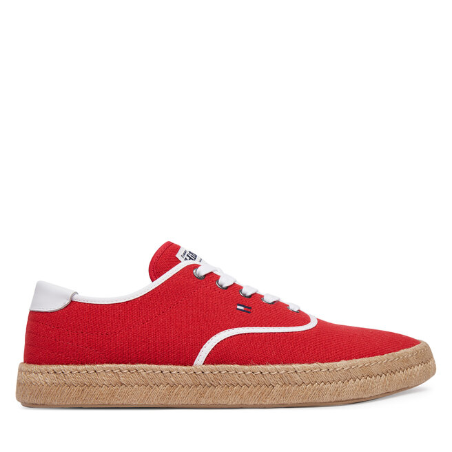 Espadryle Tommy Hilfiger Th Hi Vulc Core Jutte Canvas FM0FM05872 Czerwony - męskie