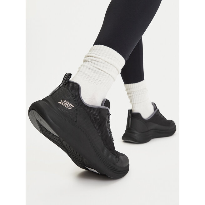 Sneakersy Skechers Bobs Moda Flex 117730/BBK Czarny - kobiece