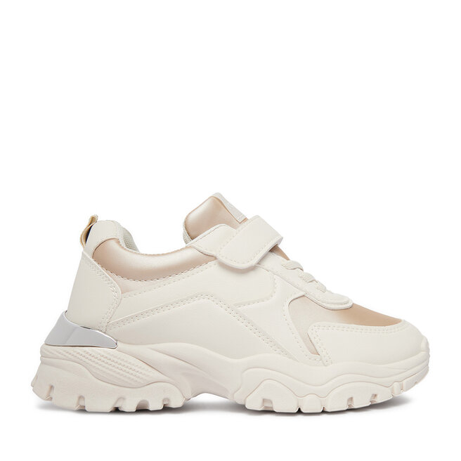 Sneakersy DeeZee CEO-TS5227K-21 Beżowy - dziewczęce