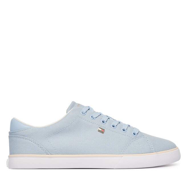 Tenisówki Tommy Hilfiger Th Low Profile Vulc Canvas FW0FW09102 Błękitny - kobiece