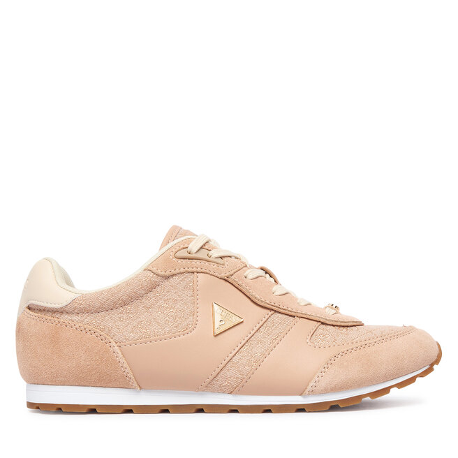 Sneakersy Guess FLTTYR SUE12 Beżowy jasny - kobiece