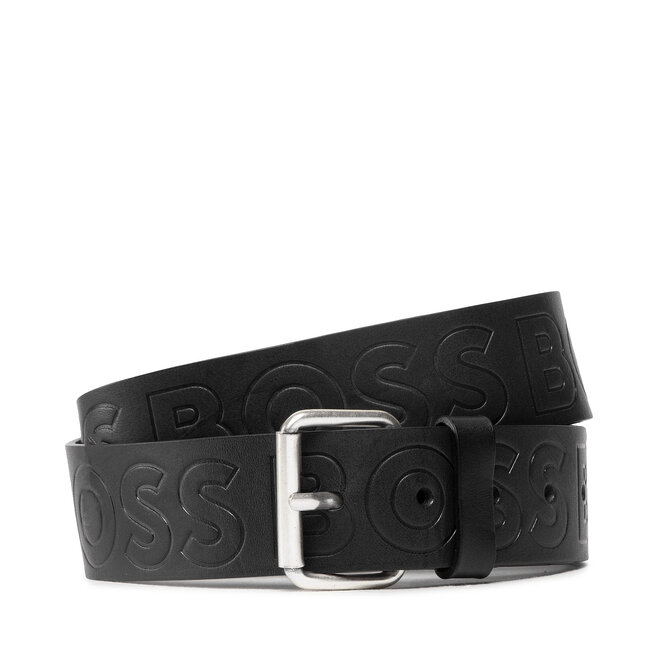 Pasek Męski Boss Serge 50481111 Czarny -