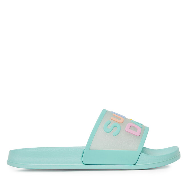 Klapki Nelli Blu P4240032K Zielony -