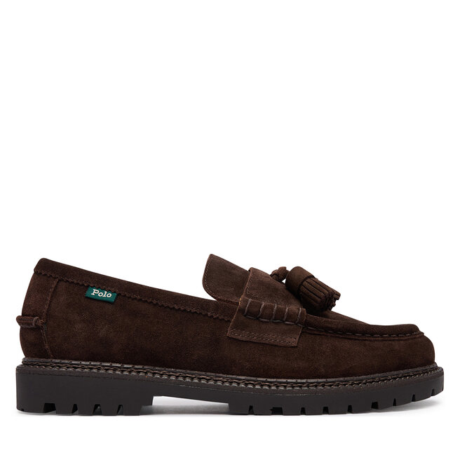 Loafersy Polo Ralph Lauren Jett Tas Penny 803P15862002 Brązowy ciemny - męskie