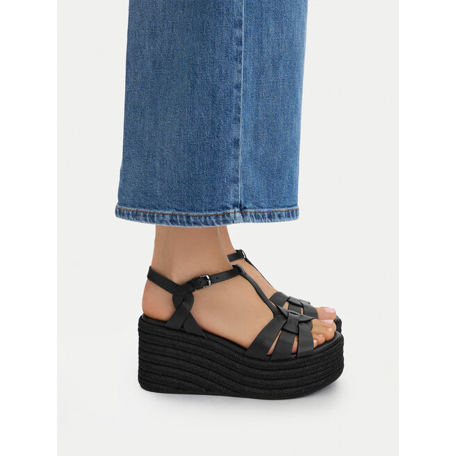 Espadryle Badura EO-AMARI-LT0228-26-805 Czarny - kobiece