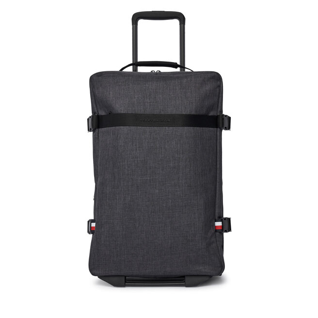 Walizka kabinowa Tommy Hilfiger Th Nylon Travel Soft AM0AM13554 Szary -