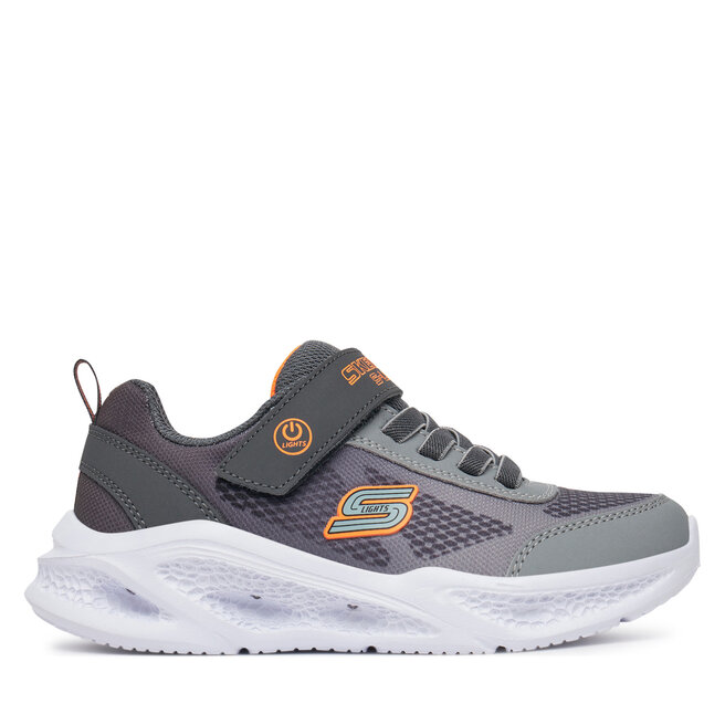 Sneakersy Skechers Meteor-Lights - Krendox 401495L/CCGY Szary - chłopięce