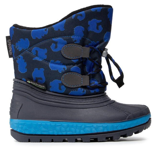 Śniegowce Boatilus Youth Joggy Sport Lace NJ09 VAR.17ZT Granatowy - chłopięce