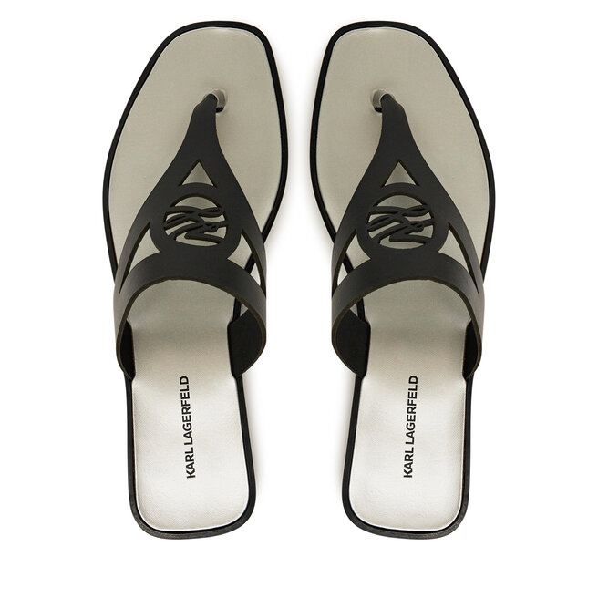 Japonki KARL LAGERFELD Skoot II KL80407 Czarny -