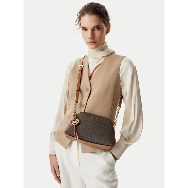 Torebka MICHAEL Michael Kors Freddie 32T6GX4C1B Brązowy ciemny -