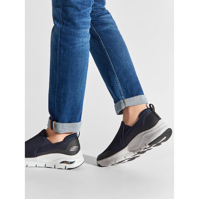 Sneakersy Skechers Banlin 232043/NVY Granatowy - męskie
