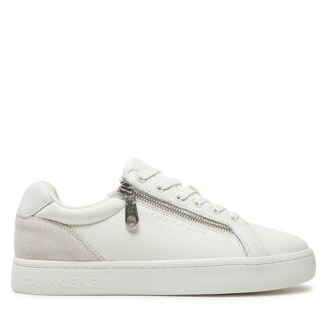 Sneakersy Calvin Klein Jeans Classic Cupsole Zip Low In YM0YM01254 Biały - męskie