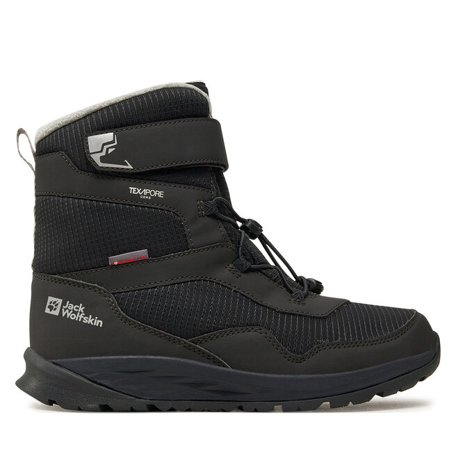 Śniegowce Jack Wolfskin Polar Bear-B Texapore High Vc K A62145 Czarny - chłopięce