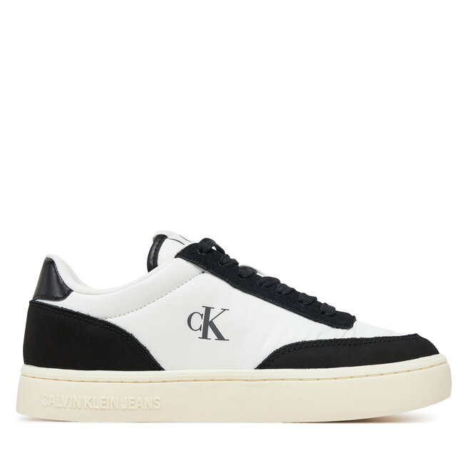 Sneakersy Calvin Klein Jeans Classic Cupsole Mix In YW0YW01767 Biały - kobiece