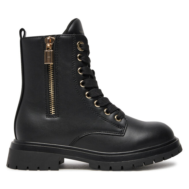Trapery Tommy Hilfiger Lace-Up Bootie T3A5-33567-1351 M Czarny - dziewczęce