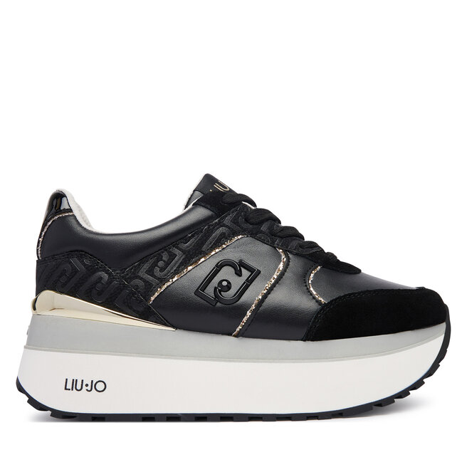 Sneakersy Liu Jo Maxi Wonder Plus 02 BF6009 PX900 Czarny - kobiece