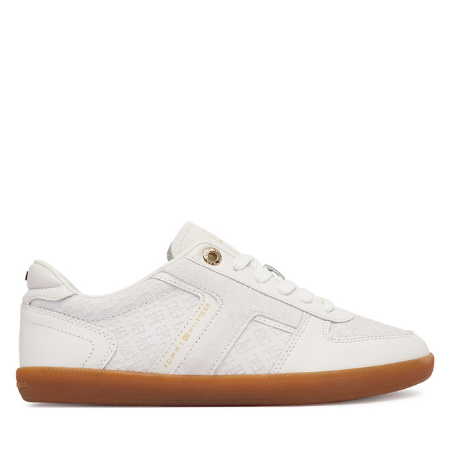 Sneakersy Tommy Hilfiger Th Tribeca Sneaker Monogram FW0FW09691 Biały - kobiece