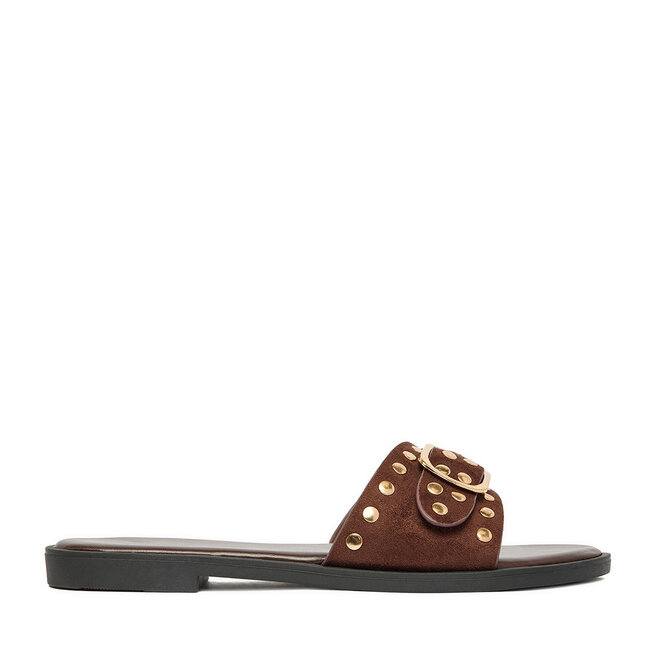 Klapki DeeZee CEO-LB-F9963-YLD Brązowy -