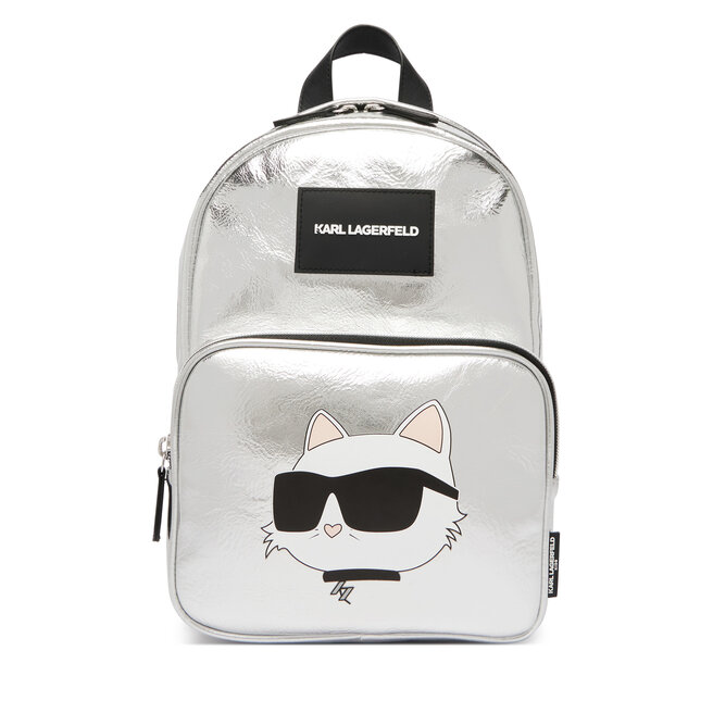 Plecak Karl Lagerfeld Kids This Is St Tropez D3 Z31215 Srebrny -