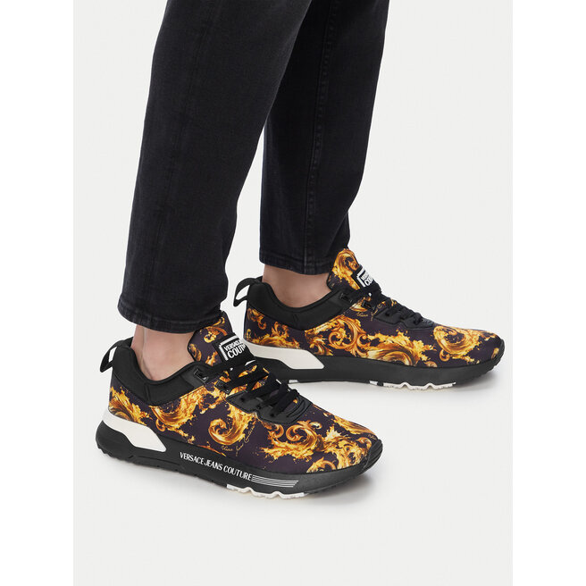 Sneakersy Versace Jeans Couture 80YA3SA1 Czarny - męskie