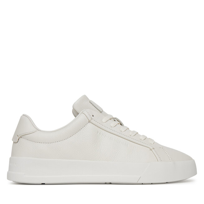 Sneakersy Tommy Hilfiger Court Best Tumbled Lth FM0FM05324 Écru - męskie