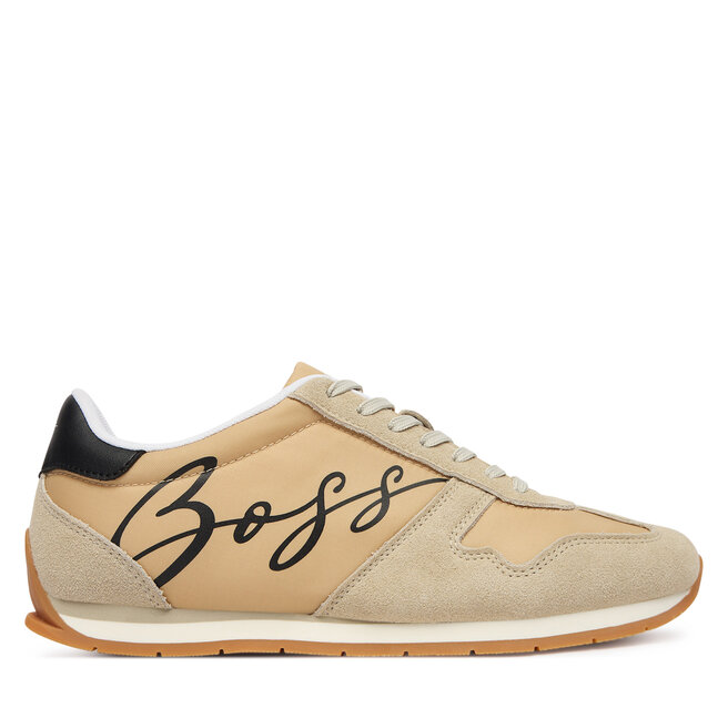 Sneakersy BOSS Levon 50563440 Beżowy - kobiece