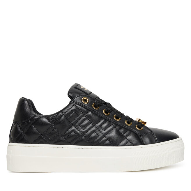 Sneakersy Elisabetta Franchi Low Cut Lace Up F4A9-E0357-1251 D Czarny - dziewczęce