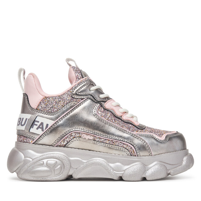 Sneakersy Buffalo Cld Chai 16289 Srebrny - kobiece