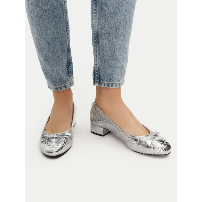 Czółenka Steve Madden Cherish-Q SM11003516 Srebrny - kobiece