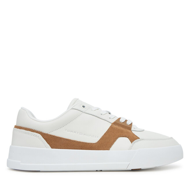 Sneakersy Tommy Hilfiger Th Court Craft FM0FM05551 Écru - męskie