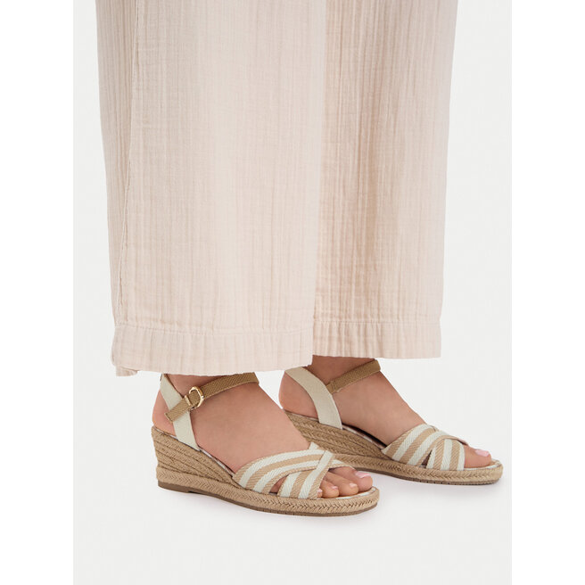 Espadryle Tamaris 1-28367-42 Beżowy - kobiece