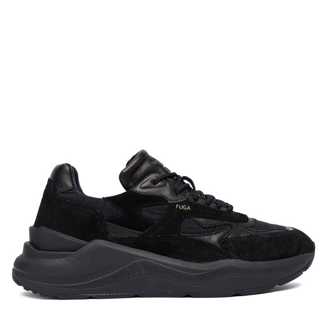 Sneakersy D.A.T.E. Fuga Shiny W431-FG-SH Czarny - kobiece