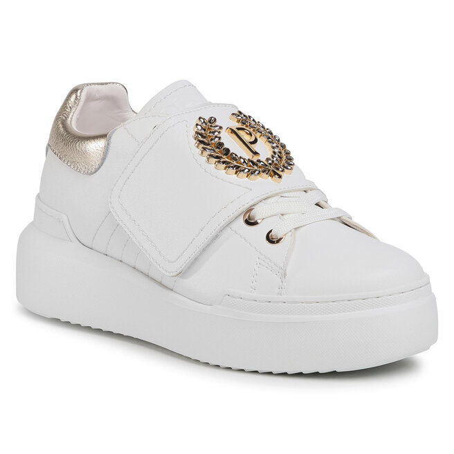 Sneakersy Pollini SA15094G1BXD110A Biały - kobiece