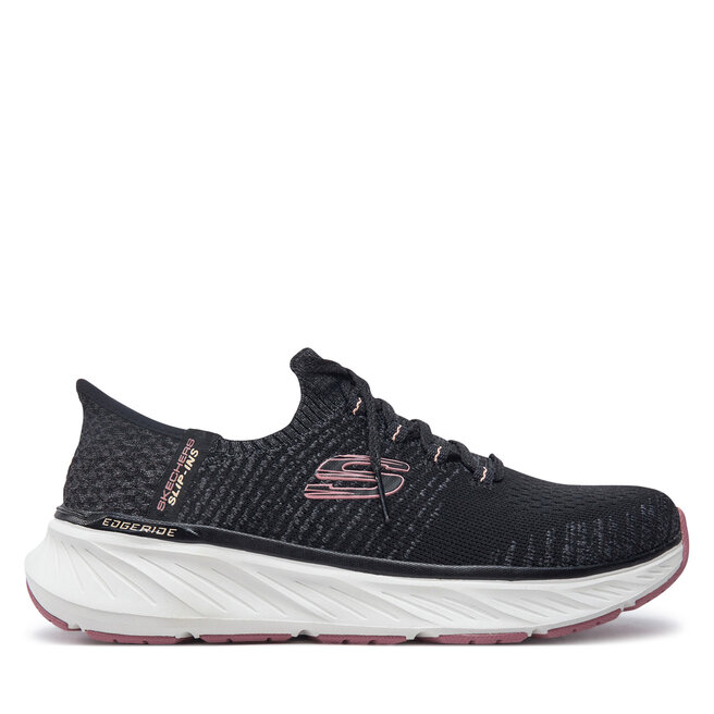 Sneakersy Skechers 150470/BKPK Czarny - kobiece
