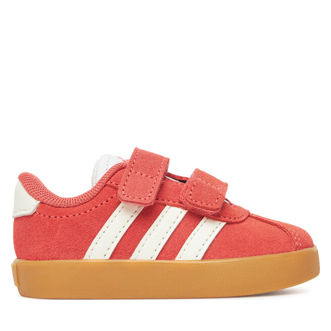 Sneakersy adidas VL Court 3.0 Shoes JR2218 Czerwony - chłopięce