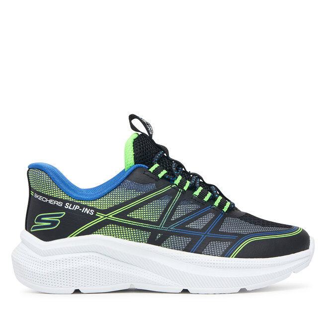 Sneakersy Skechers Microspec Velocity - Grid-Shift 404220N Czarny - chłopięce