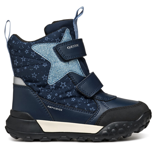 Śniegowce Geox J Trekkyup Girl B Ab J46M7C 0MNBC CF44Y D Granatowy - dziewczęce